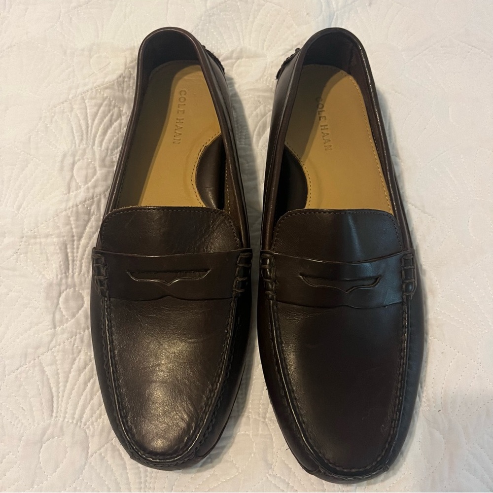 Cole Haan Men's Dark Brown Leather Loafers